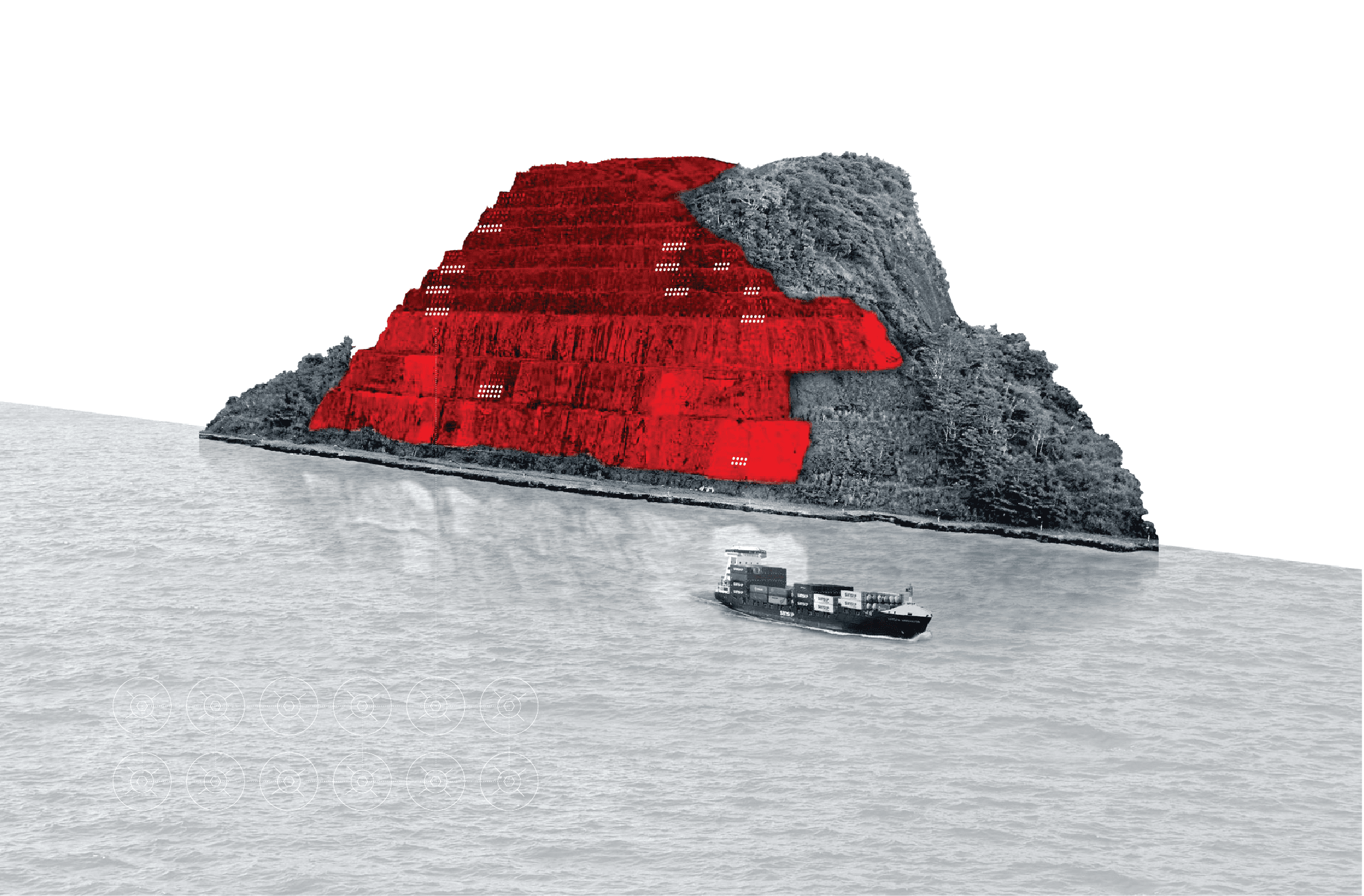 Panama Canal Panama Graphic Artwork